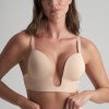 Bye bra - BH til Dyb Udskæring Beige