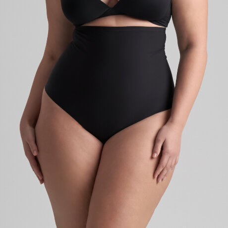 Bye bra - Sculpting Højtaljet String Sort