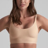 Bye bra - Top med rund udskæring Beige