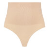 Bye bra - Seamless Højtaljet String Beige
