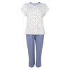 Lady avenue - Bambus Pyjamas med Capri Buks Dot Blue