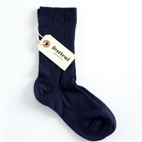 Festival - Bambus Strømpe Marine