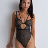 Aubade - Moonlight Bodystocking Black Silver