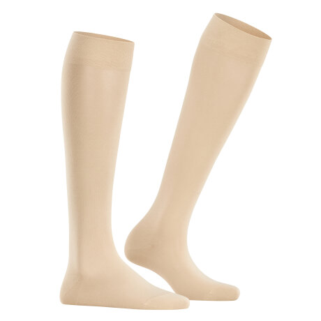 Falke - Cotton Touch Knæstrømpe Cream