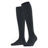 Falke - Cotton Touch Knæstrømpe Graphite