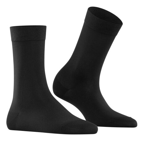 Falke - Cotton Touch Strømpe Sort