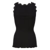 Rosemunde - Iconic Silke Top med Blonde Sort