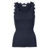 Rosemunde - Iconic Silke Top med Blonde Navy