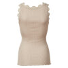Rosemunde - Iconic Silke Top med Blonde Cacao