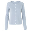 Rosemunde - Cardigan i Uld og Cashmere Heather Sky