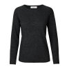 Rosemunde - Strik i Uld og Cashmere Dark Grey Melange