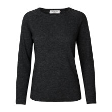 Rosemunde - Strik i Uld og Cashmere Dark Grey Melange