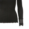 Rosemunde - Silke Bluse med Blondekant Sort