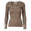 Rosemunde - Silke Bluse med Blondekant Brown