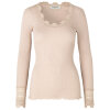 Rosemunde - Silke Bluse med Blondekant Cacao