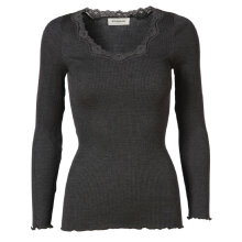 Rosemunde - Silke Bluse Dark Grey Melange
