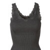 Rosemunde - Silke Tank Top med Blonde Dark Grey Melange