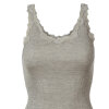 Rosemunde - Silke Tank Top med Blonde Light Grey Melange