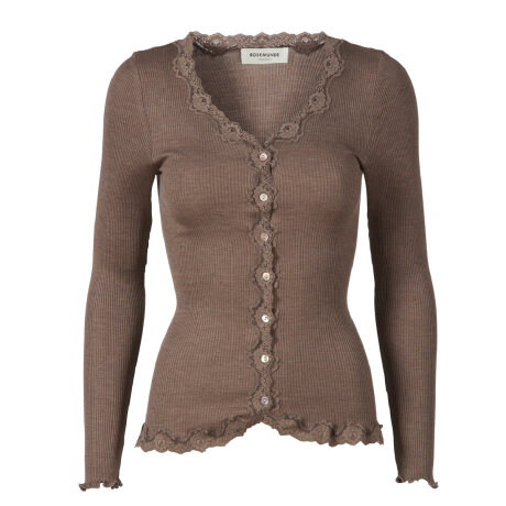 Rosemunde - Silke Cardigan Brown Melange