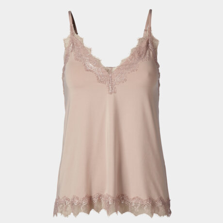 Rosemunde - Top med Blonder Vintage Powder