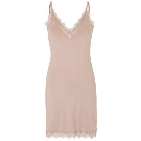 Rosemunde - Natkjole med Blonder Vintage Powder