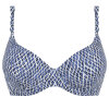 Femilet Swim - Tidra Formstøbt Bikini Top Blue Reptile