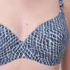 Femilet Swim - Tidra Formstøbt Bikini Top Blue Reptile