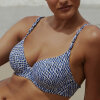 Femilet Swim - Tidra Formstøbt Bikini Top Blue Reptile