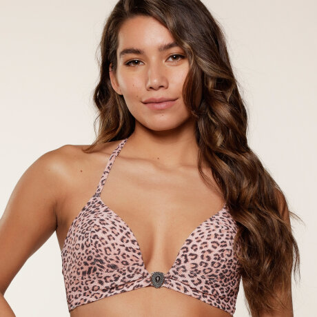 LingaDore - Vatteret Triangle Bikini Top Leopard Print