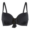 LingaDore - Vatteret Bikini Top Sort