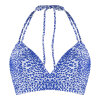 LingaDore - Vatteret Triangle Bikini Top Blue/White Print