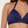 LingaDore - Vatteret Triangle Bikini Top Darkblue