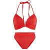 LingaDore - Vatteret Triangle Bikini Sæt Tomato Red