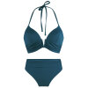 LingaDore - Vatteret Triangle Bikini Sæt Legion Blue 