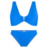 LingaDore - Vatteret Triangle Bikini Sæt Strong Blue