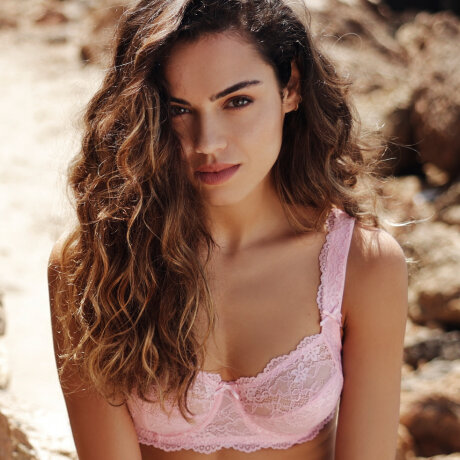 LingaDore - Daily Fullcup BH med Blonde Plus Size Rose Shadow