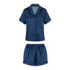 LingaDore - Pyjamas Sæt Kort Dark Denim