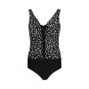 Lentiggini swimwear - Dot Badedragt Black/Offwhite