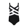 Lentiggini swimwear - Ladies Badedragt Black/Offwhite
