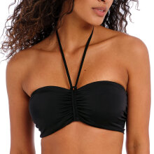 Freya - Jewel Cove Bandeau Top Plain Black