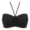 Freya - Jewel Cove Bandeau Top Plain Black