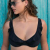 Freya - Jewel Cove Bikini Top Plain Black