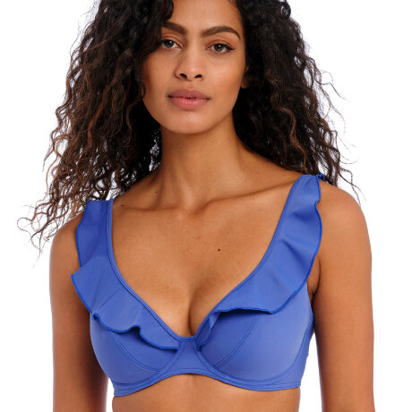 Freya - Jewel Cove Bikini Top Plain Azure