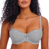 Freya - Jewel Cove Formstøbt Top Stripe Black