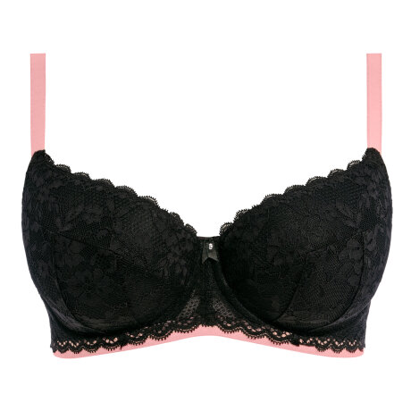 Freya - Offbeat Vatteret Balconette BH Sort