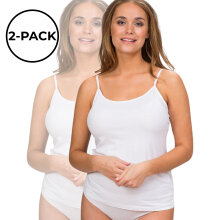 Trofé - Camisole Top 2-pak Hvid