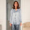 Lady avenue - Satin De Luxe Pyjamas Turbulence/Grey