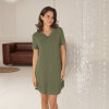 Lady avenue - Bambus Natkjole Korte Ærmer Forrest