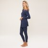 LingaDore - Nat sæt med Leggings Dark Denim