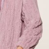 LingaDore - Fluffy Kåbe med Lynlås Mauve Shadow